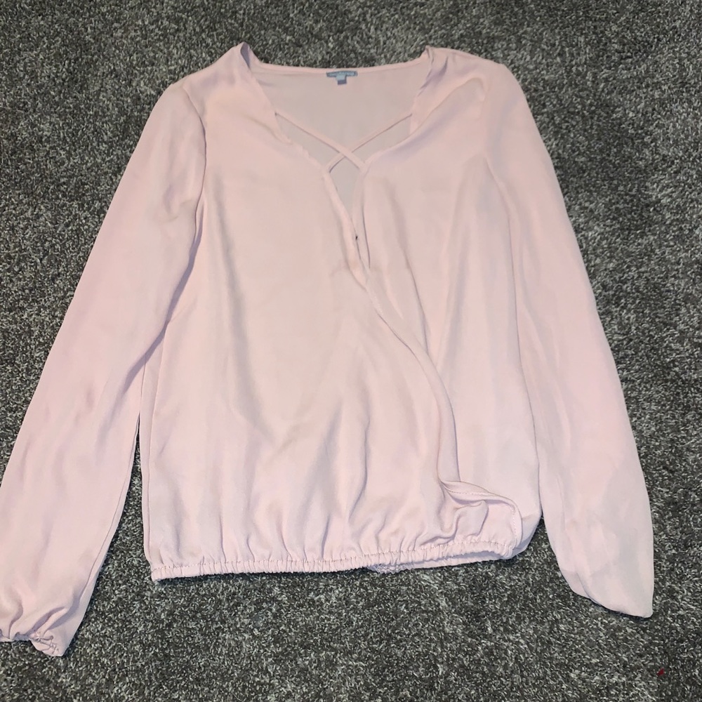 Light pink sheer long sleeve
